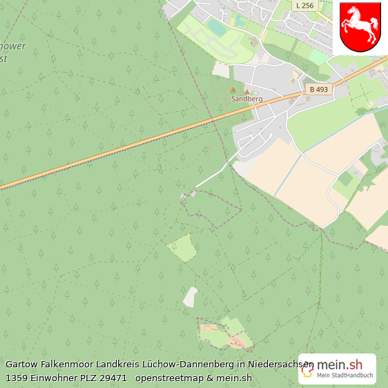 Gartow Falkenmoor  Lageplan